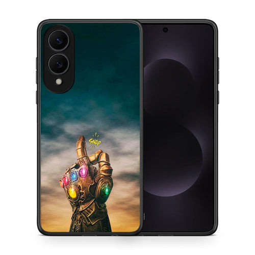 Θήκη Samsung Galaxy S25 Edge 5G Infinity Snap από τη Smartfits με σχέδιο στο πίσω μέρος και μαύρο περίβλημα | Samsung Galaxy S25 Edge 5G Infinity Snap case with colorful back and black bezels