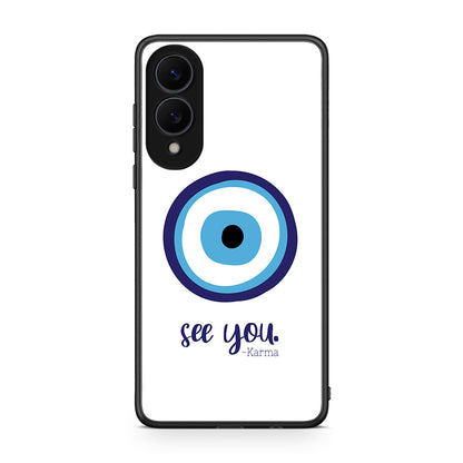 Samsung Galaxy S25 Edge 5G Karma Says θήκη από τη Smartfits με σχέδιο στο πίσω μέρος και μαύρο περίβλημα | Smartphone case with colorful back and black bezels by Smartfits