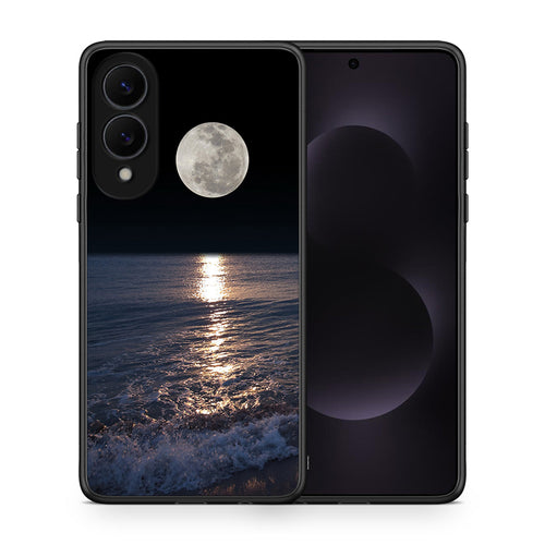 Θήκη Samsung Galaxy S25 Edge 5G Moon Landscape από τη Smartfits με σχέδιο στο πίσω μέρος και μαύρο περίβλημα | Samsung Galaxy S25 Edge 5G Moon Landscape case with colorful back and black bezels
