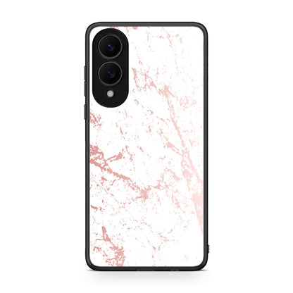 116 - Samsung Galaxy S25 Edge 5G Pink Splash Marble case, cover, bumper