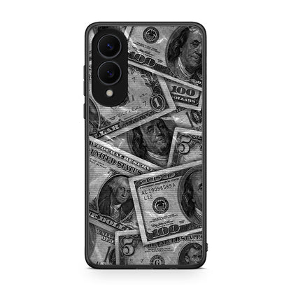 Samsung Galaxy S25 Edge 5G Money Dollars θήκη από τη Smartfits με σχέδιο στο πίσω μέρος και μαύρο περίβλημα | Smartphone case with colorful back and black bezels by Smartfits