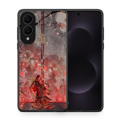 Θήκη Samsung Galaxy S25 Edge 5G Nezuko Kamado από τη Smartfits με σχέδιο στο πίσω μέρος και μαύρο περίβλημα | Samsung Galaxy S25 Edge 5G Nezuko Kamado case with colorful back and black bezels