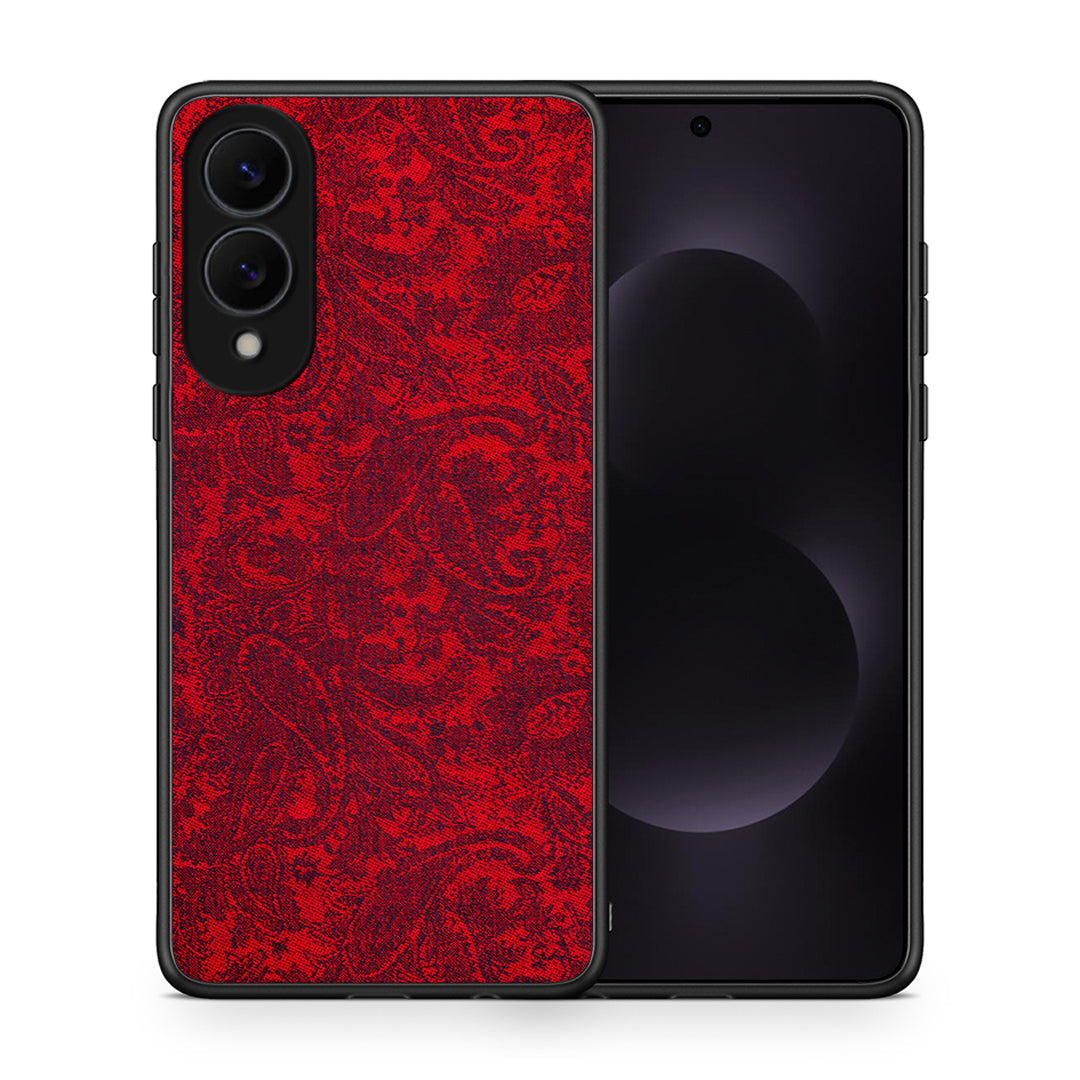 Θήκη Samsung Galaxy S25 Edge 5G Paisley Cashmere από τη Smartfits με σχέδιο στο πίσω μέρος και μαύρο περίβλημα | Samsung Galaxy S25 Edge 5G Paisley Cashmere case with colorful back and black bezels