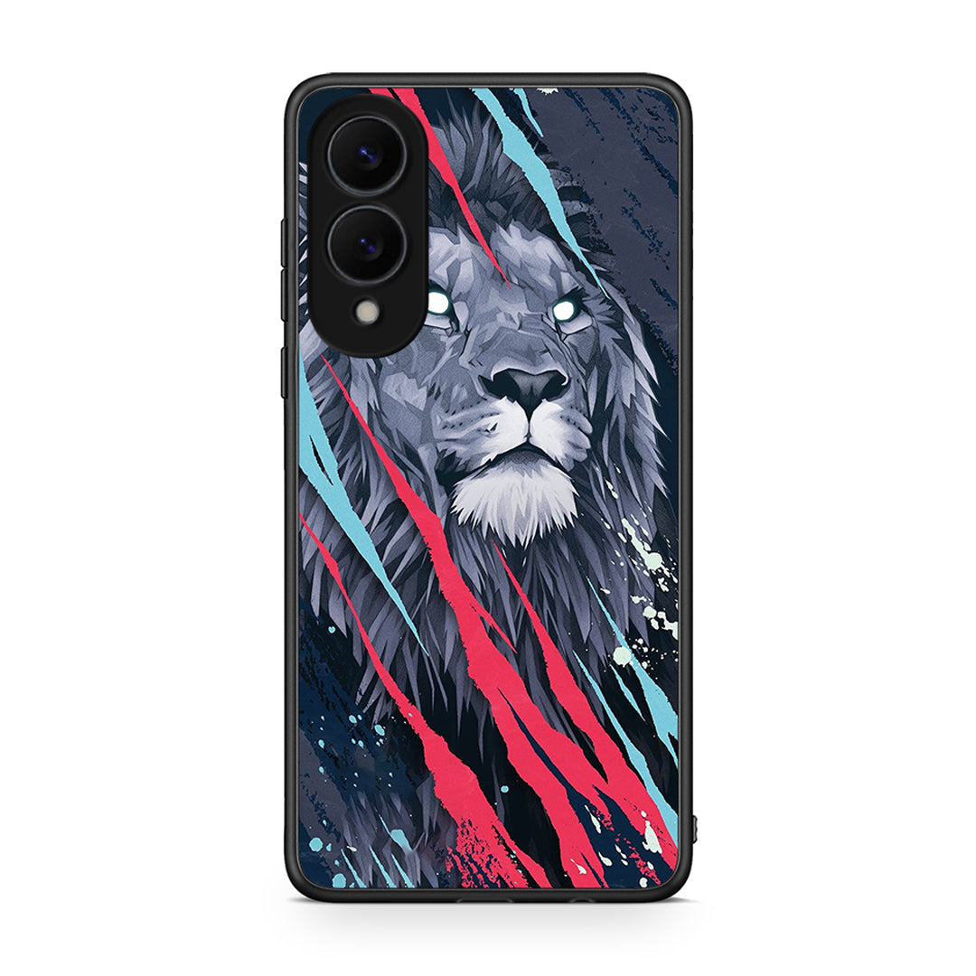 4 - Samsung Galaxy S25 Edge 5G Lion Designer PopArt case, cover, bumper
