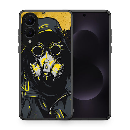 Θήκη Samsung Galaxy S25 Edge 5G Mask PopArt από τη Smartfits με σχέδιο στο πίσω μέρος και μαύρο περίβλημα | Samsung Galaxy S25 Edge 5G Mask PopArt case with colorful back and black bezels