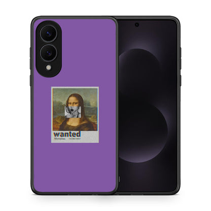 Θήκη Samsung Galaxy S25 Edge 5G Monalisa Popart από τη Smartfits με σχέδιο στο πίσω μέρος και μαύρο περίβλημα | Samsung Galaxy S25 Edge 5G Monalisa Popart case with colorful back and black bezels
