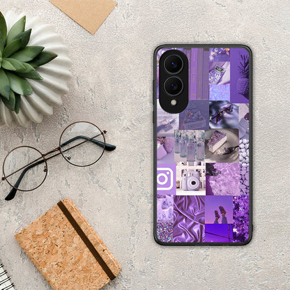 Purple Aesthetic Collage - Samsung Galaxy S25 Edge 5G θήκη