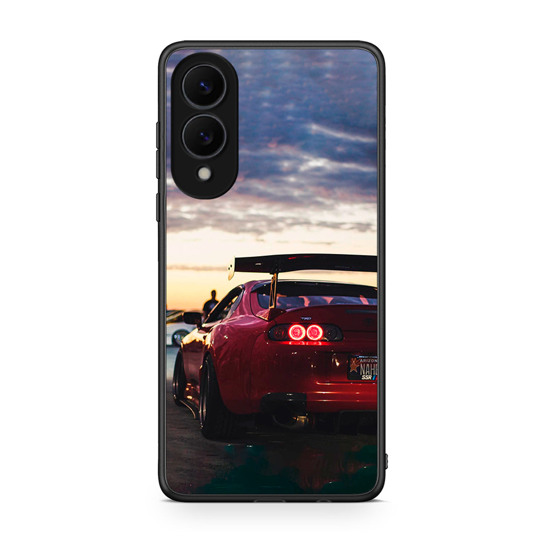 Samsung Galaxy S25 Edge 5G Racing Supra θήκη από τη Smartfits με σχέδιο στο πίσω μέρος και μαύρο περίβλημα | Smartphone case with colorful back and black bezels by Smartfits