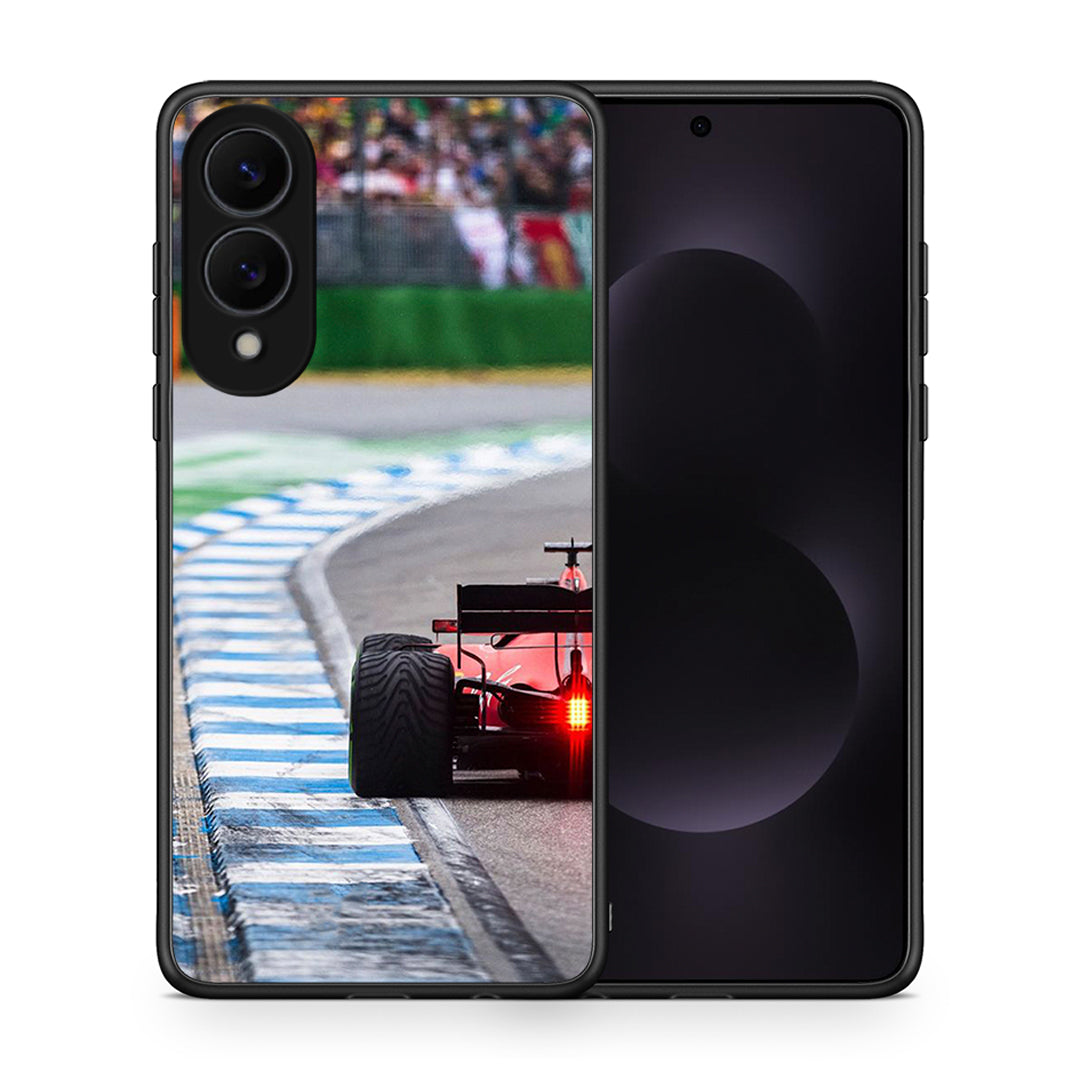 Θήκη Samsung Galaxy S25 Edge 5G Racing Vibes από τη Smartfits με σχέδιο στο πίσω μέρος και μαύρο περίβλημα | Samsung Galaxy S25 Edge 5G Racing Vibes case with colorful back and black bezels