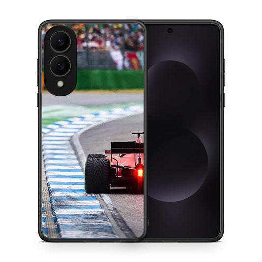 Θήκη Samsung Galaxy S25 Edge 5G Racing Vibes από τη Smartfits με σχέδιο στο πίσω μέρος και μαύρο περίβλημα | Samsung Galaxy S25 Edge 5G Racing Vibes case with colorful back and black bezels