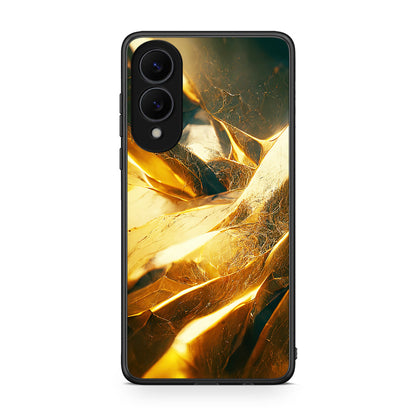 Samsung Galaxy S25 Edge 5G Real Gold θήκη από τη Smartfits με σχέδιο στο πίσω μέρος και μαύρο περίβλημα | Smartphone case with colorful back and black bezels by Smartfits