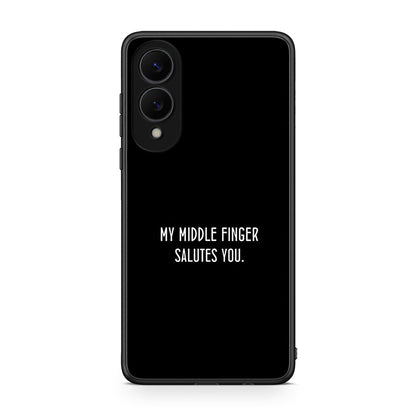 Samsung Galaxy S25 Edge 5G Salute θήκη από τη Smartfits με σχέδιο στο πίσω μέρος και μαύρο περίβλημα | Smartphone case with colorful back and black bezels by Smartfits