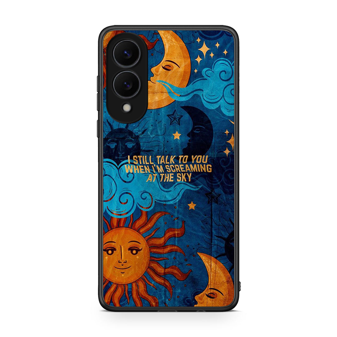 Samsung Galaxy S25 Edge 5G Screaming Sky θήκη από τη Smartfits με σχέδιο στο πίσω μέρος και μαύρο περίβλημα | Smartphone case with colorful back and black bezels by Smartfits