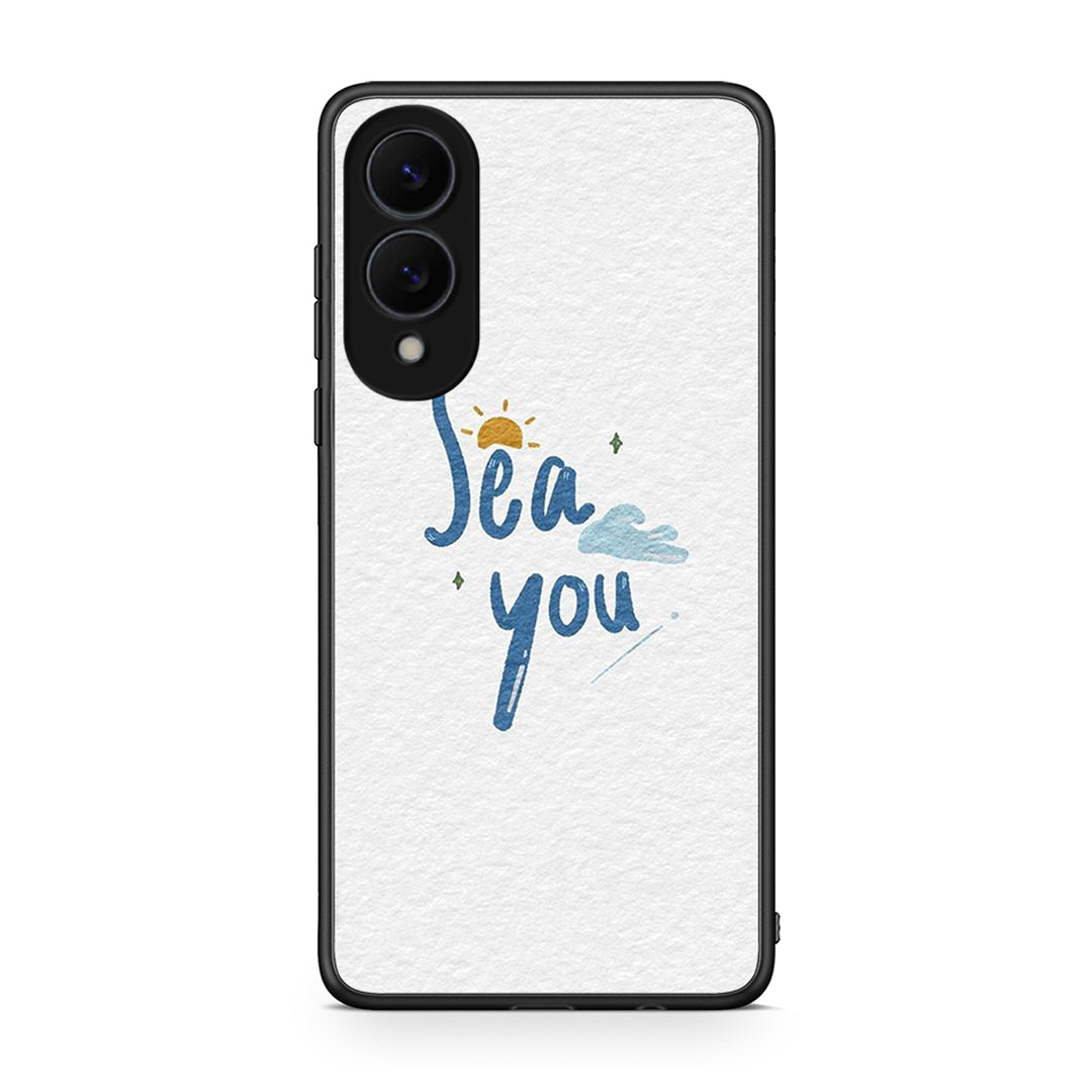 Samsung Galaxy S25 Edge 5G Sea You Θήκη από τη Smartfits με σχέδιο στο πίσω μέρος και μαύρο περίβλημα | Smartphone case with colorful back and black bezels by Smartfits