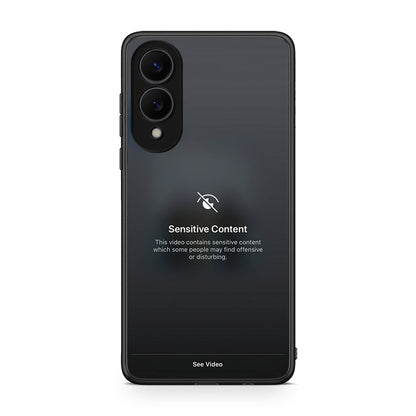 Samsung Galaxy S25 Edge 5G Sensitive Content θήκη από τη Smartfits με σχέδιο στο πίσω μέρος και μαύρο περίβλημα | Smartphone case with colorful back and black bezels by Smartfits