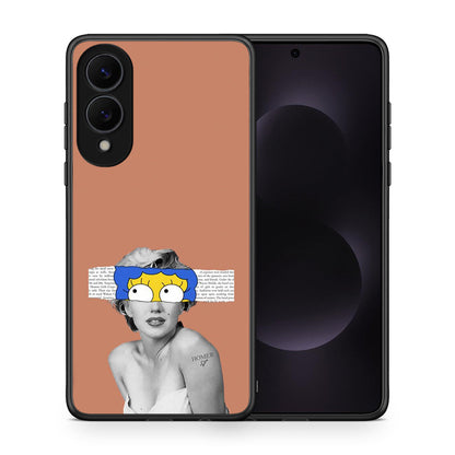 Θήκη Samsung Galaxy S25 Edge 5G Sim Merilyn από τη Smartfits με σχέδιο στο πίσω μέρος και μαύρο περίβλημα | Samsung Galaxy S25 Edge 5G Sim Merilyn case with colorful back and black bezels