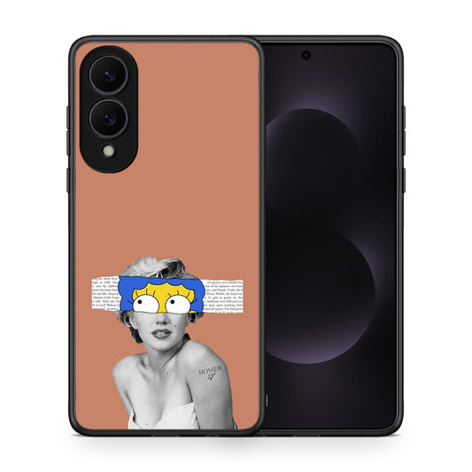 Θήκη Samsung Galaxy S25 Edge 5G Sim Merilyn από τη Smartfits με σχέδιο στο πίσω μέρος και μαύρο περίβλημα | Samsung Galaxy S25 Edge 5G Sim Merilyn case with colorful back and black bezels