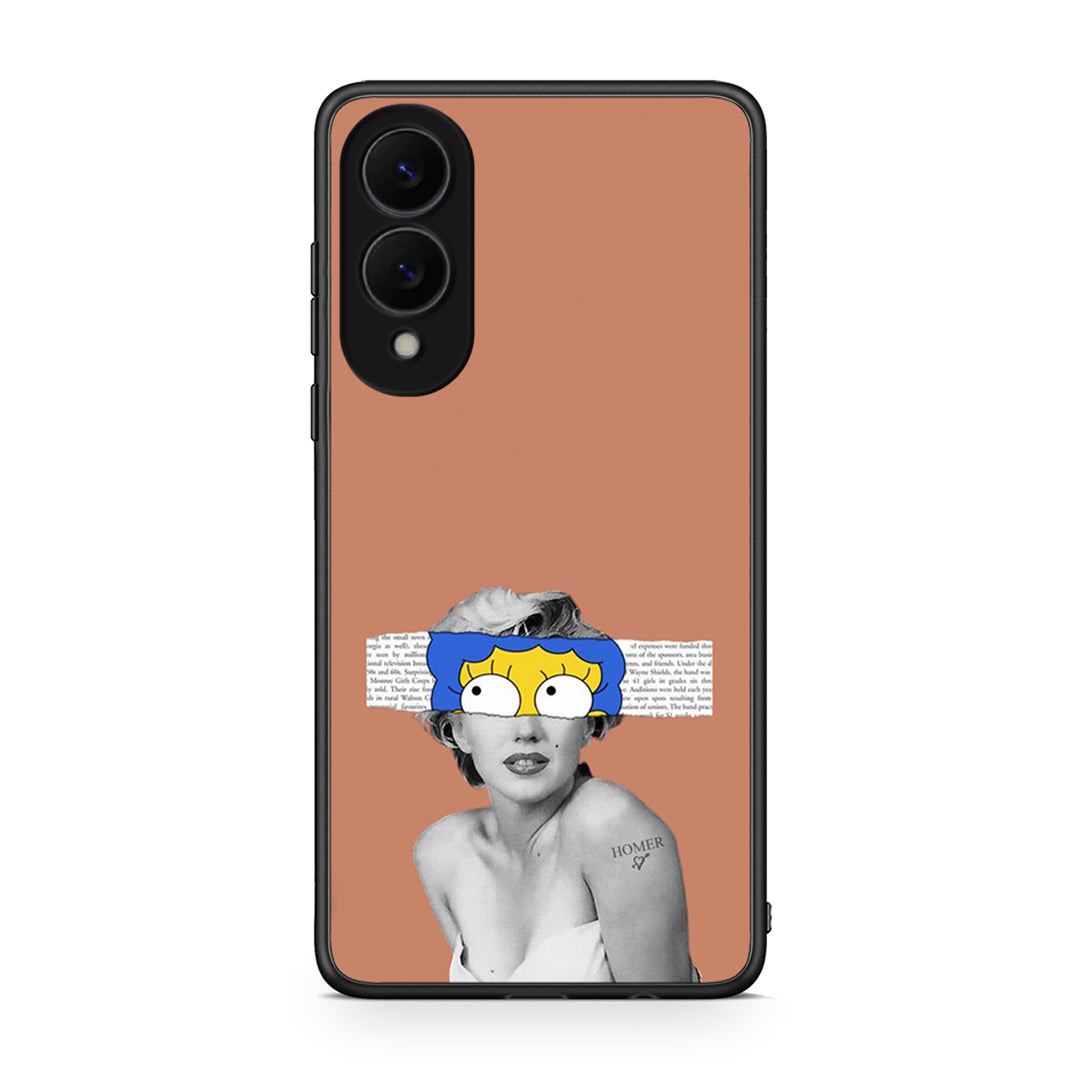 Samsung Galaxy S25 Edge 5G Sim Merilyn θήκη από τη Smartfits με σχέδιο στο πίσω μέρος και μαύρο περίβλημα | Smartphone case with colorful back and black bezels by Smartfits