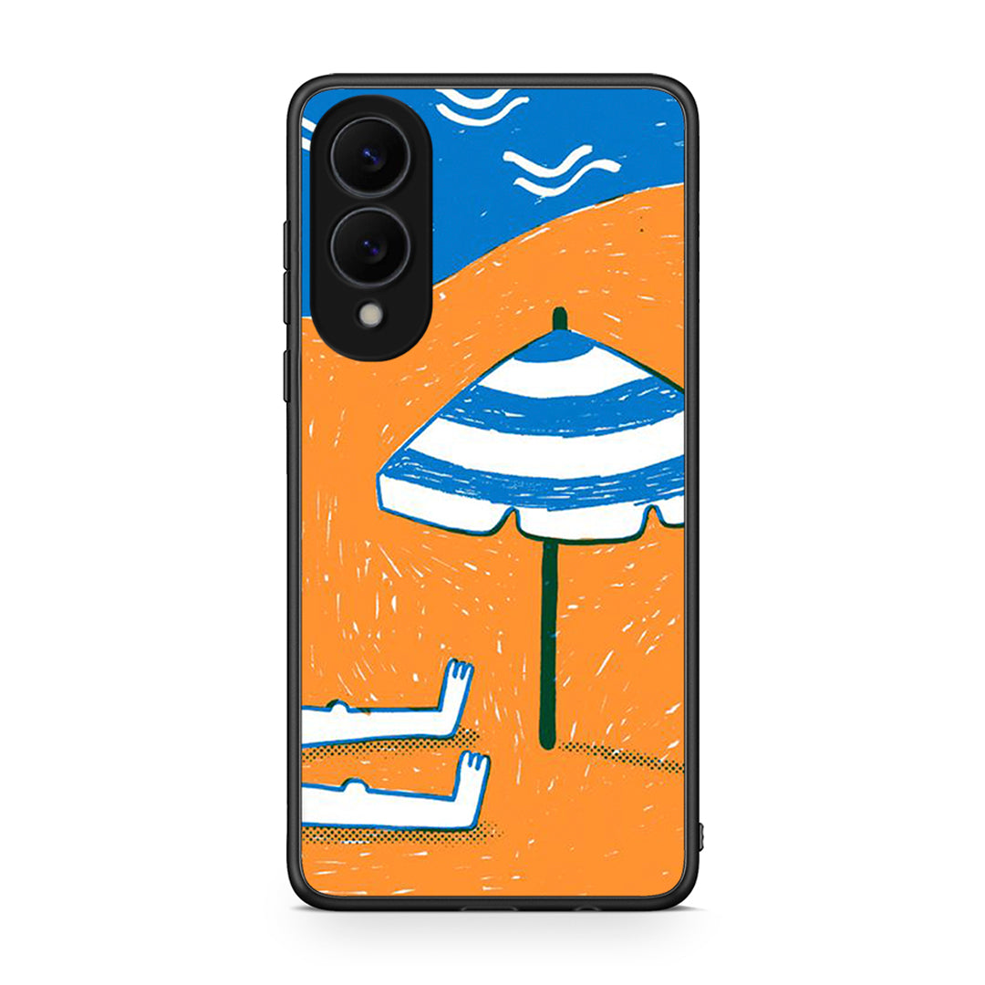 Samsung Galaxy S25 Edge 5G Summering Θήκη από τη Smartfits με σχέδιο στο πίσω μέρος και μαύρο περίβλημα | Smartphone case with colorful back and black bezels by Smartfits