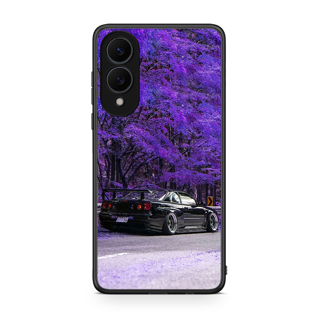 Samsung Galaxy S25 Edge 5G Super Car Θήκη Αγίου Βαλεντίνου από τη Smartfits με σχέδιο στο πίσω μέρος και μαύρο περίβλημα | Smartphone case with colorful back and black bezels by Smartfits