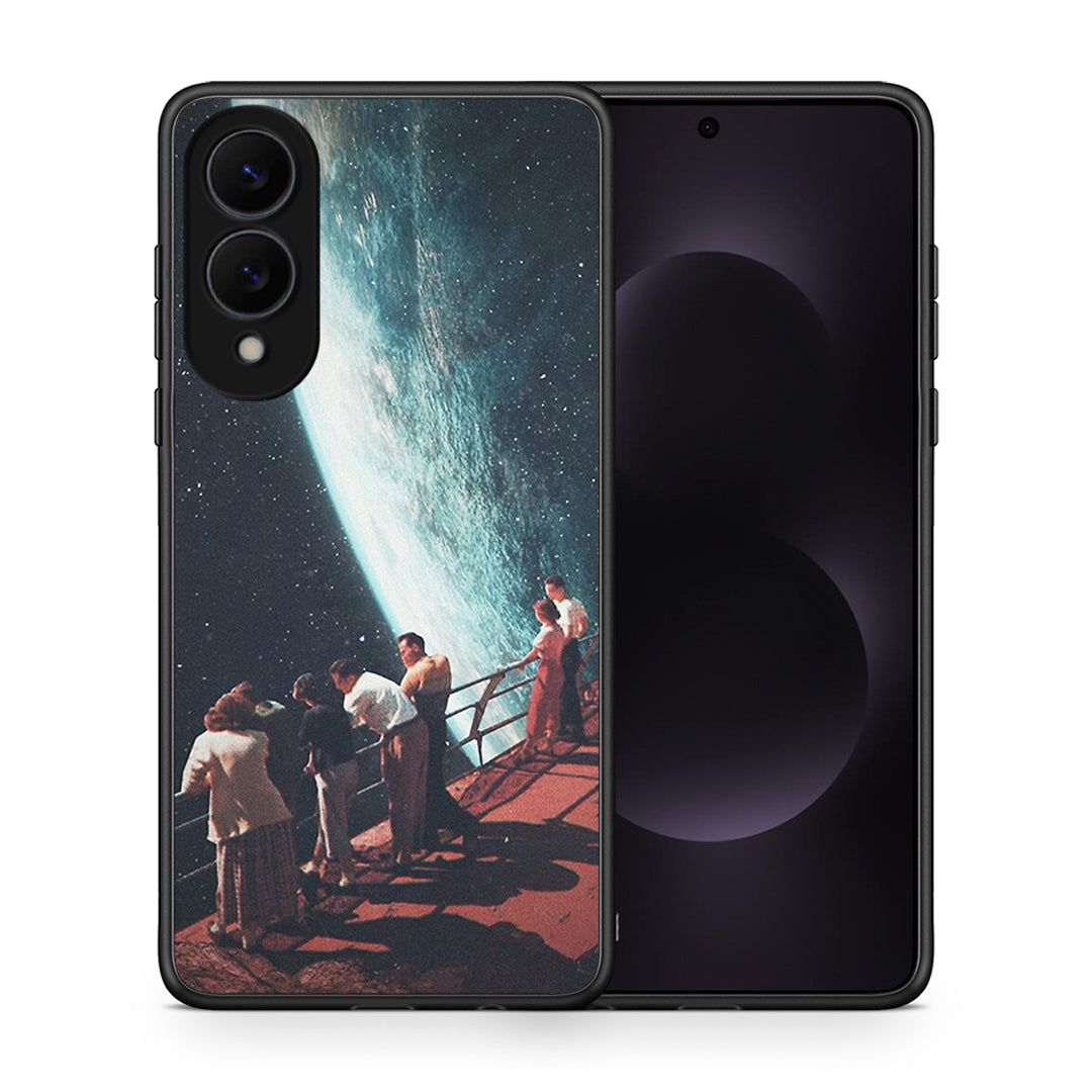 Θήκη Samsung Galaxy S25 Edge 5G Surreal View από τη Smartfits με σχέδιο στο πίσω μέρος και μαύρο περίβλημα | Samsung Galaxy S25 Edge 5G Surreal View case with colorful back and black bezels