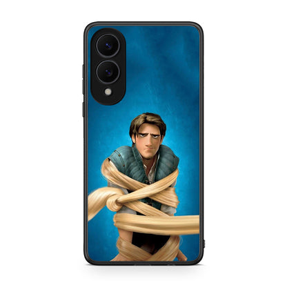 Samsung Galaxy S25 Edge 5G Tangled 1 Θήκη Αγίου Βαλεντίνου από τη Smartfits με σχέδιο στο πίσω μέρος και μαύρο περίβλημα | Smartphone case with colorful back and black bezels by Smartfits