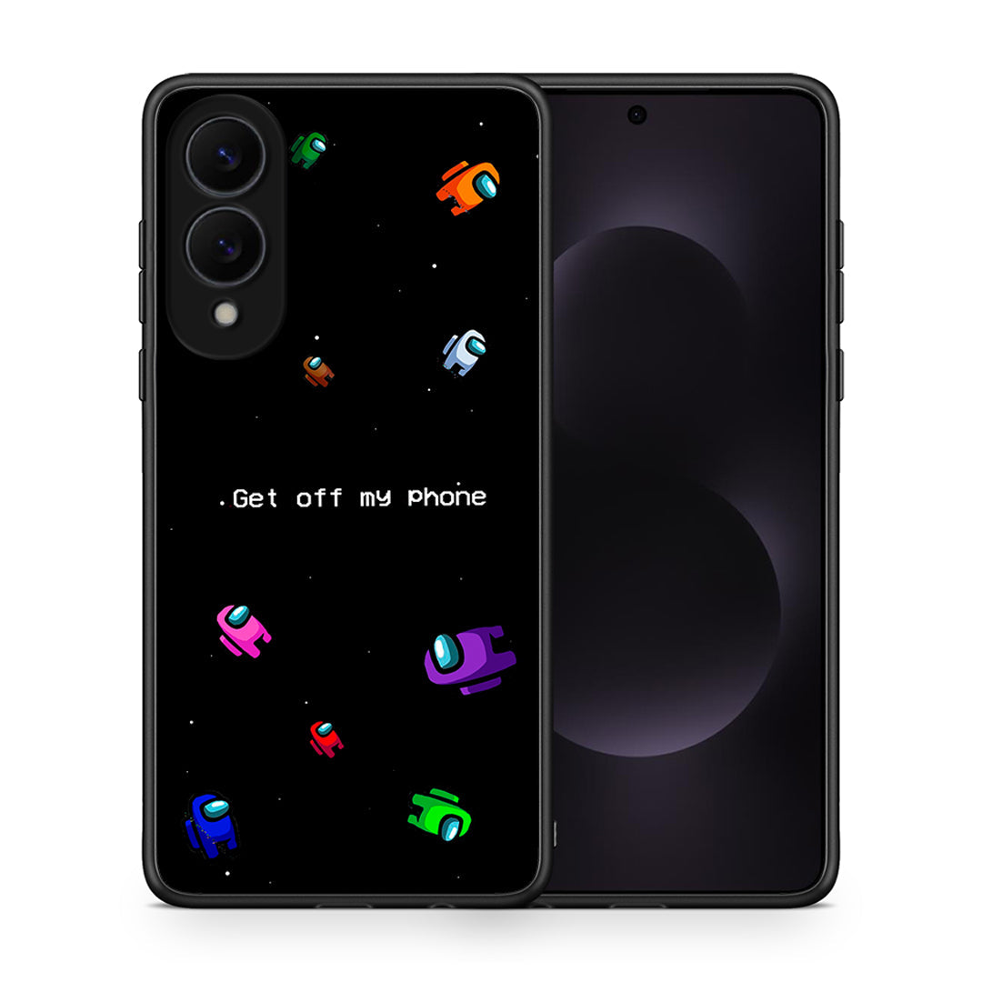 Θήκη Samsung Galaxy S25 Edge 5G AFK Text από τη Smartfits με σχέδιο στο πίσω μέρος και μαύρο περίβλημα | Samsung Galaxy S25 Edge 5G AFK Text case with colorful back and black bezels