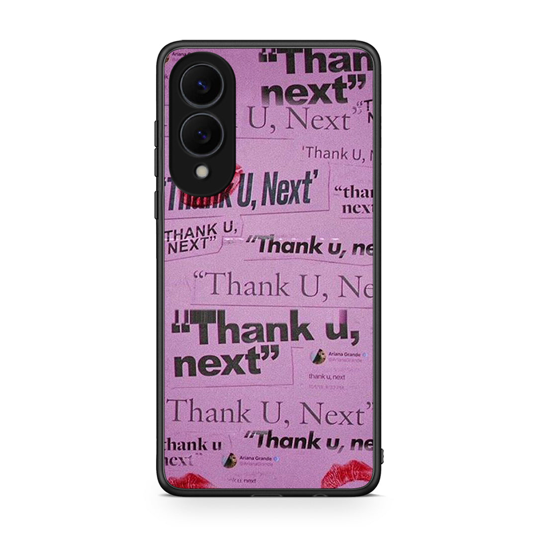 Samsung Galaxy S25 Edge 5G Thank You Next Θήκη Αγίου Βαλεντίνου από τη Smartfits με σχέδιο στο πίσω μέρος και μαύρο περίβλημα | Smartphone case with colorful back and black bezels by Smartfits