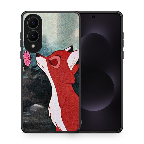 Θήκη Samsung Galaxy S25 Edge 5G Tod And Vixey Love 2 από τη Smartfits με σχέδιο στο πίσω μέρος και μαύρο περίβλημα | Samsung Galaxy S25 Edge 5G Tod And Vixey Love 2 case with colorful back and black bezels