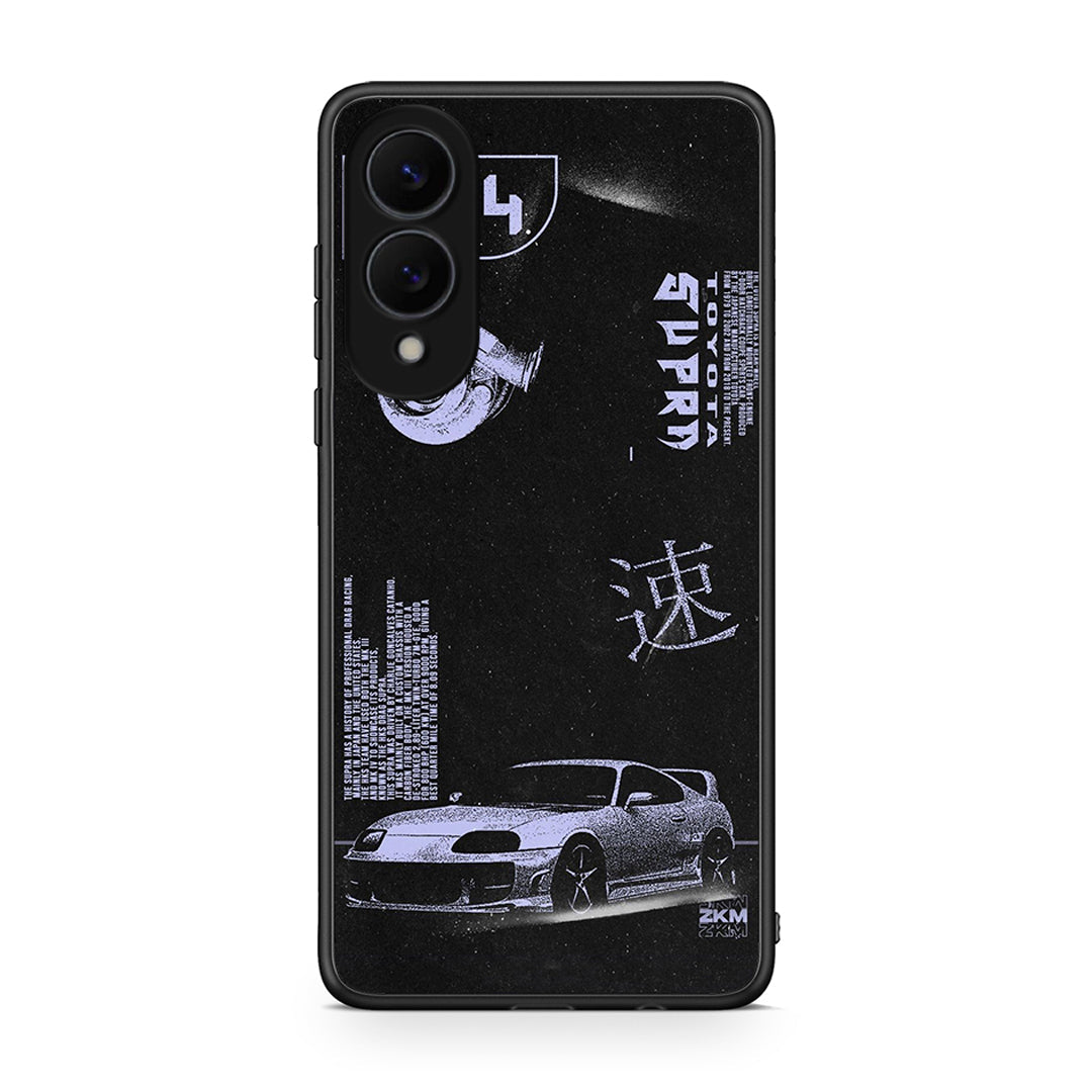Samsung Galaxy S25 Edge 5G Tokyo Drift Θήκη Αγίου Βαλεντίνου από τη Smartfits με σχέδιο στο πίσω μέρος και μαύρο περίβλημα | Smartphone case with colorful back and black bezels by Smartfits