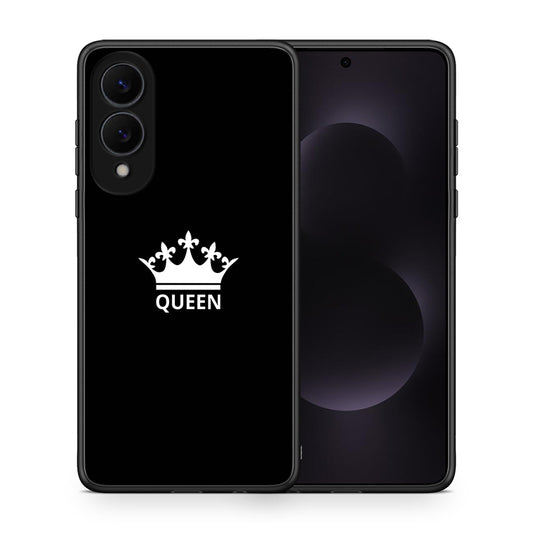 Θήκη Samsung Galaxy S25 Edge 5G Queen Valentine από τη Smartfits με σχέδιο στο πίσω μέρος και μαύρο περίβλημα | Samsung Galaxy S25 Edge 5G Queen Valentine case with colorful back and black bezels
