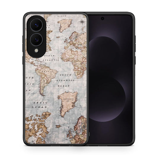 World Map - Samsung Galaxy S25 Edge 5G θήκη