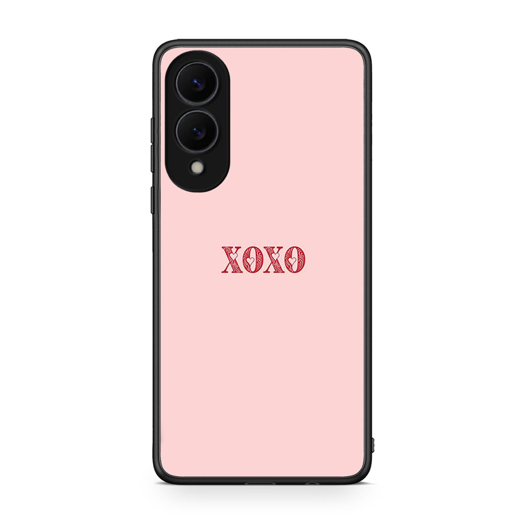 Samsung Galaxy S25 Edge 5G XOXO Love θήκη από τη Smartfits με σχέδιο στο πίσω μέρος και μαύρο περίβλημα | Smartphone case with colorful back and black bezels by Smartfits