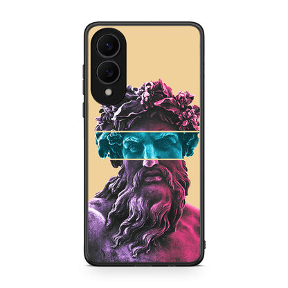 Samsung Galaxy S25 Edge 5G Zeus Art Θήκη Αγίου Βαλεντίνου από τη Smartfits με σχέδιο στο πίσω μέρος και μαύρο περίβλημα | Smartphone case with colorful back and black bezels by Smartfits