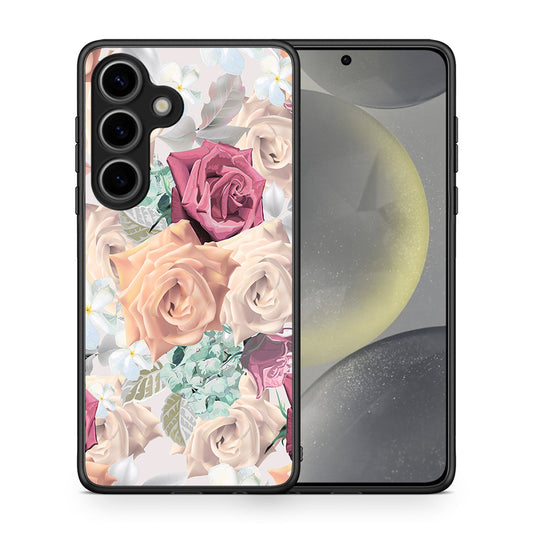 Θήκη Samsung Galaxy S25 Bouquet Floral από τη Smartfits με σχέδιο στο πίσω μέρος και μαύρο περίβλημα | Samsung Galaxy S25 Bouquet Floral case with colorful back and black bezels