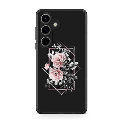 4 - Samsung Galaxy S25 Frame Flower case, cover, bumper