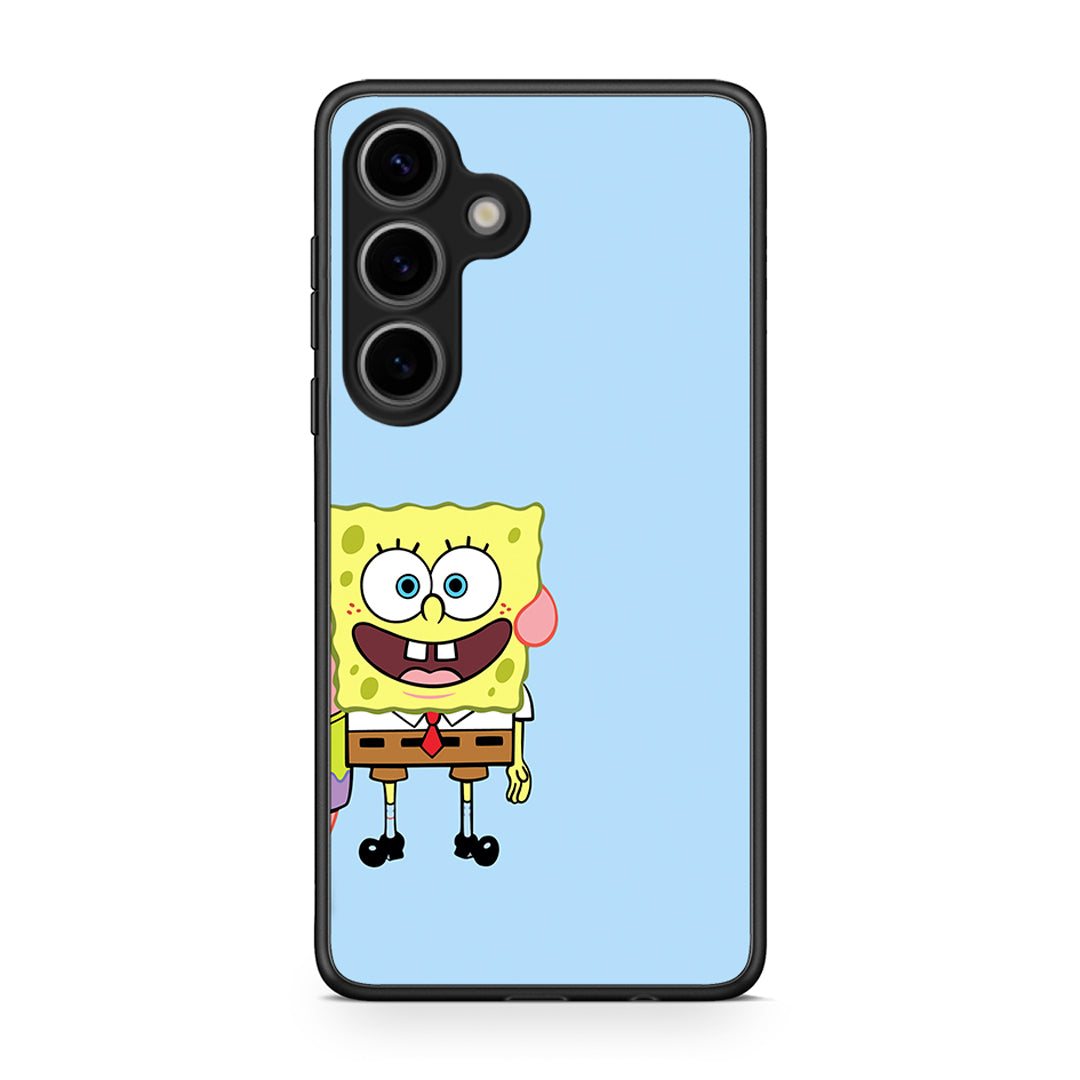 Samsung Galaxy S25 Friends Bob θήκη από τη Smartfits με σχέδιο στο πίσω μέρος και μαύρο περίβλημα | Smartphone case with colorful back and black bezels by Smartfits