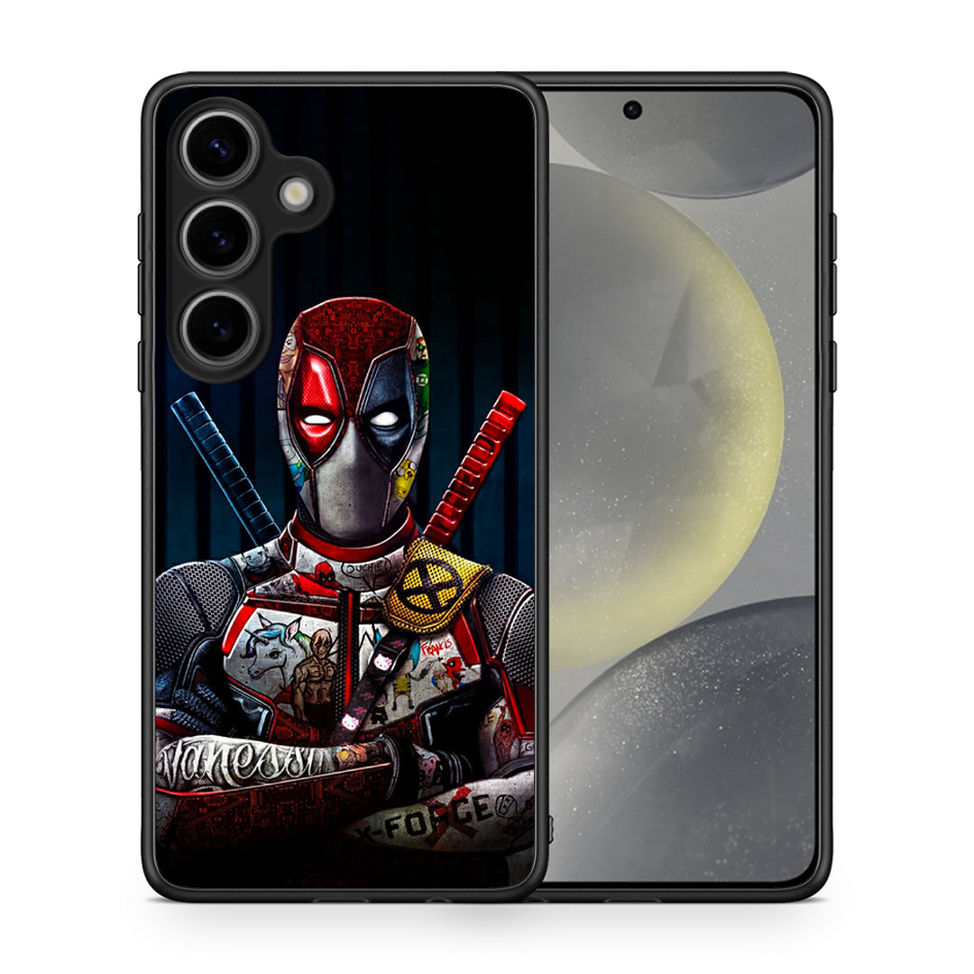 Θήκη Samsung Galaxy S25 Funny Guy από τη Smartfits με σχέδιο στο πίσω μέρος και μαύρο περίβλημα | Samsung Galaxy S25 Funny Guy case with colorful back and black bezels