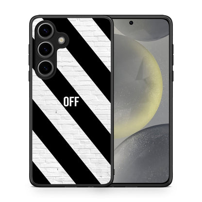 Θήκη Samsung Galaxy S25 Get Off από τη Smartfits με σχέδιο στο πίσω μέρος και μαύρο περίβλημα | Samsung Galaxy S25 Get Off case with colorful back and black bezels