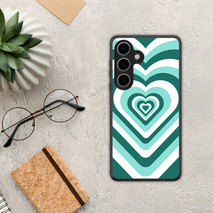 Green Hearts - Samsung Galaxy S25 θήκη