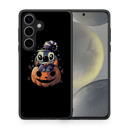 Θήκη Samsung Galaxy S25 Halloween Stitch από τη Smartfits με σχέδιο στο πίσω μέρος και μαύρο περίβλημα | Samsung Galaxy S25 Halloween Stitch case with colorful back and black bezels