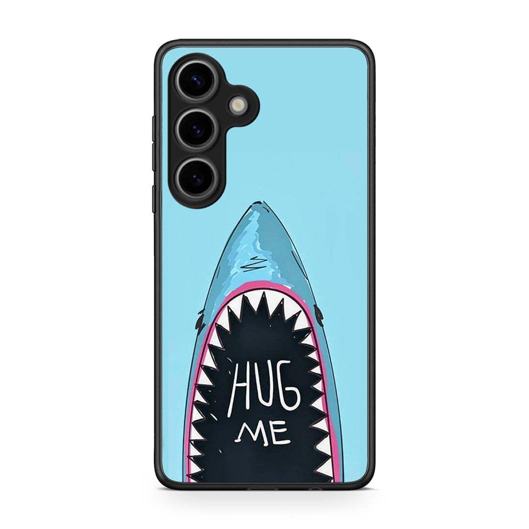 Samsung Galaxy S25 Hug Me θήκη από τη Smartfits με σχέδιο στο πίσω μέρος και μαύρο περίβλημα | Smartphone case with colorful back and black bezels by Smartfits