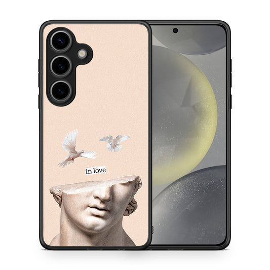 Θήκη Samsung Galaxy S25 In Love από τη Smartfits με σχέδιο στο πίσω μέρος και μαύρο περίβλημα | Samsung Galaxy S25 In Love case with colorful back and black bezels