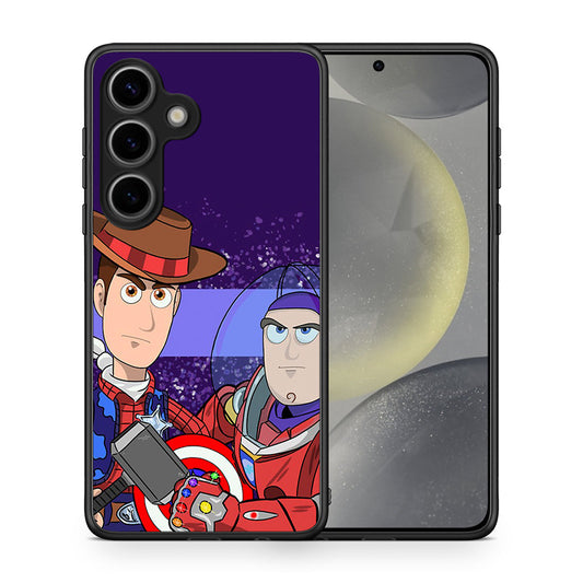 Θήκη Samsung Galaxy S25 Infinity Story από τη Smartfits με σχέδιο στο πίσω μέρος και μαύρο περίβλημα | Samsung Galaxy S25 Infinity Story case with colorful back and black bezels