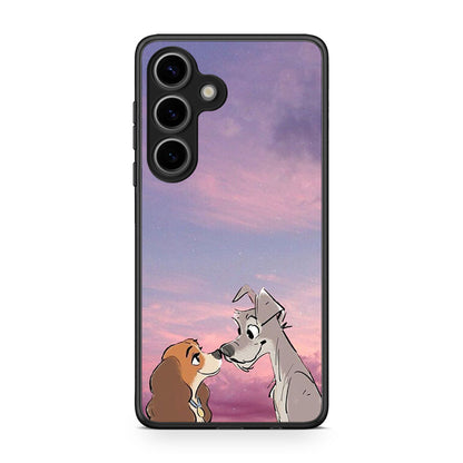 Samsung Galaxy S25 Lady And Tramp θήκη από τη Smartfits με σχέδιο στο πίσω μέρος και μαύρο περίβλημα | Smartphone case with colorful back and black bezels by Smartfits