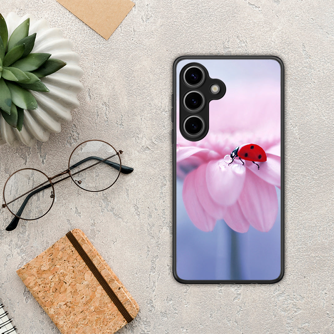 Ladybug Flower - Samsung Galaxy S25 θήκη