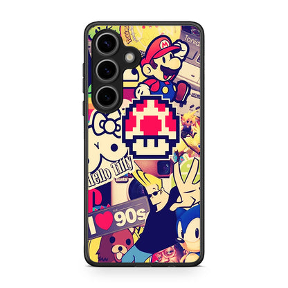 Samsung Galaxy S25 Love The 90s θήκη από τη Smartfits με σχέδιο στο πίσω μέρος και μαύρο περίβλημα | Smartphone case with colorful back and black bezels by Smartfits