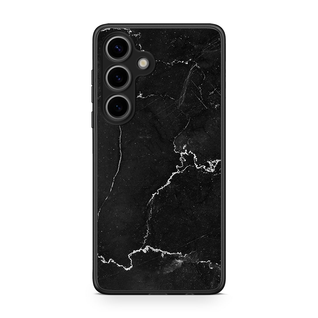 Samsung Galaxy S25 Marble Black θήκη από τη Smartfits με σχέδιο στο πίσω μέρος και μαύρο περίβλημα | Smartphone case with colorful back and black bezels by Smartfits