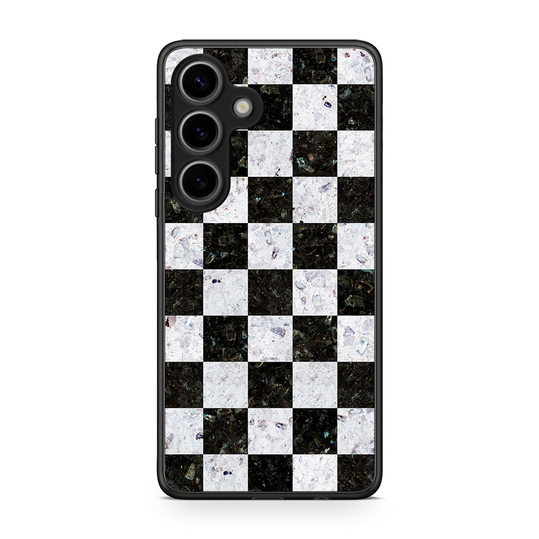 4 - Samsung Galaxy S25 Square Geometric Marble case, cover, bumper
