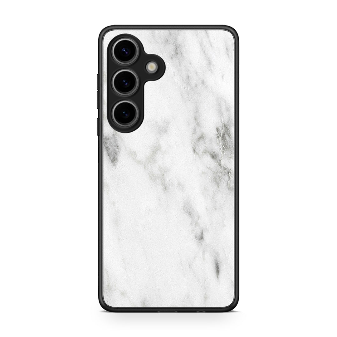 2 - Samsung Galaxy S25 White marble case, cover, bumper